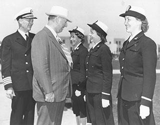 Knox with Naval Officers